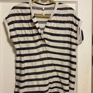 Lou & Grey for LOFT Striped Terry Top